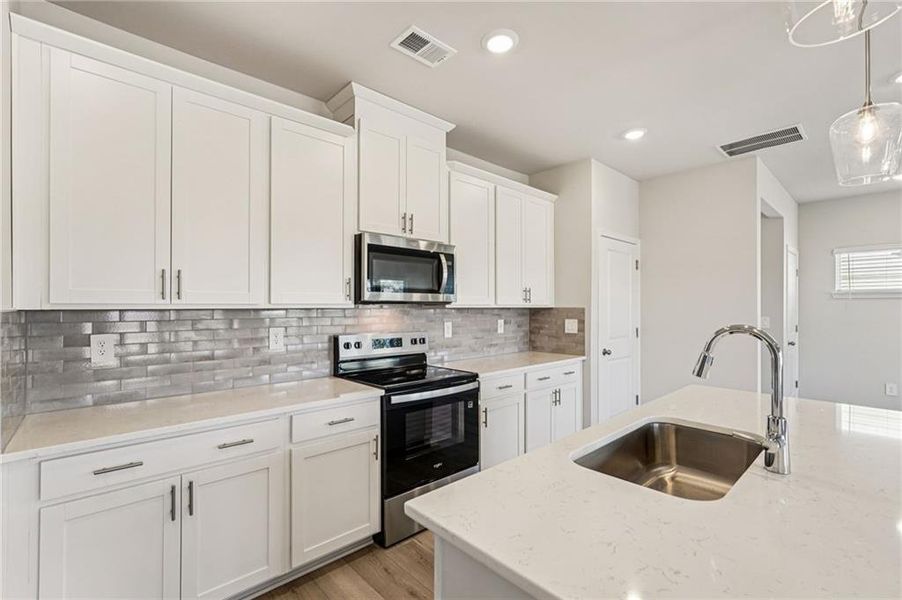 Furnished interior view inside a new home in Hawthorne Station, College Park (Image 8). Furnished interior view inside a new home in Hawthorne Station, College Park (Image 8).