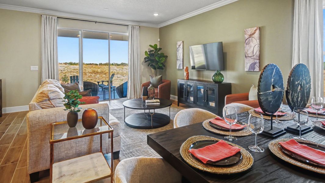 Representative furnished interior of a home built from the Sheffield by Maronda Homes in Crosswinds, Haines City (Image 19). Representative furnished interior of a home built from the Sheffield by Maronda Homes in Crosswinds, Haines City (Image 19).