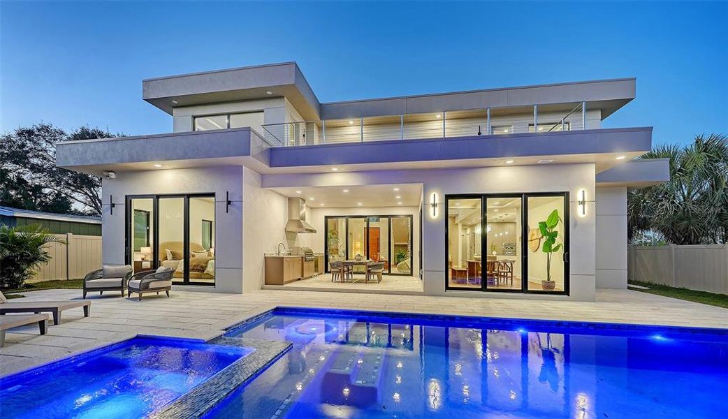 Exterior details and patio area of a home in , Sarasota (Image 37).