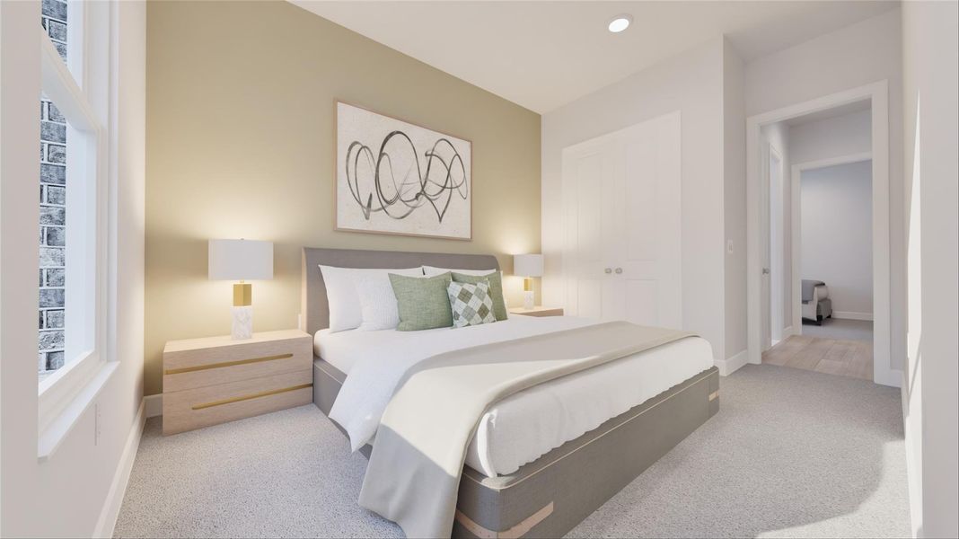 Furnished interior view inside a new home in Legacy, League City (Image 4).