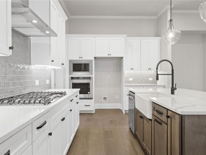 Furnished interior view inside a new home in The Village at Towne Lake, Woodstock (Image 9).