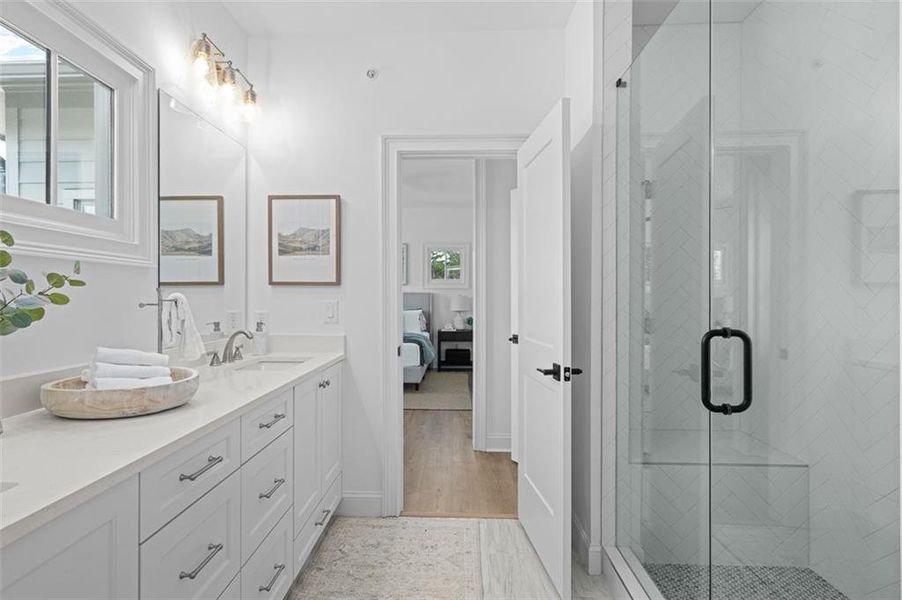 Furnished interior view inside a new home in Foxhall Residences, Douglasville GA, Douglasville (Image 34).