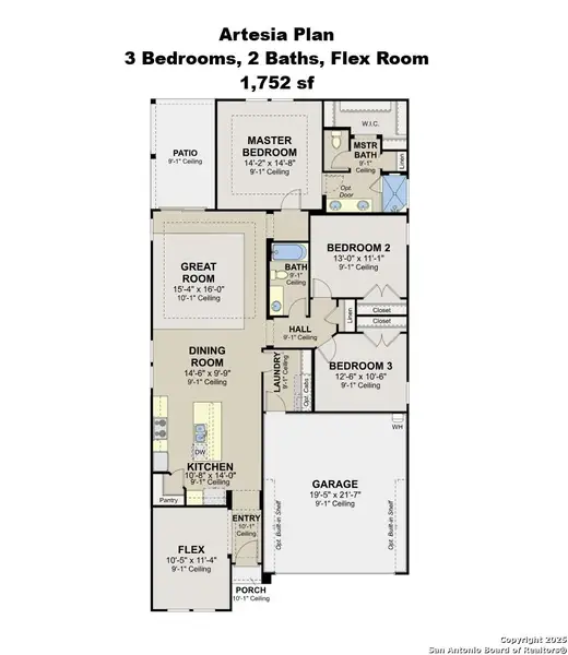 2D floor plan layout of this home in Hunter's Ranch, San Antonio, TX (Image 2). 2D floor plan layout of this home in Hunter's Ranch, San Antonio, TX (Image 2).