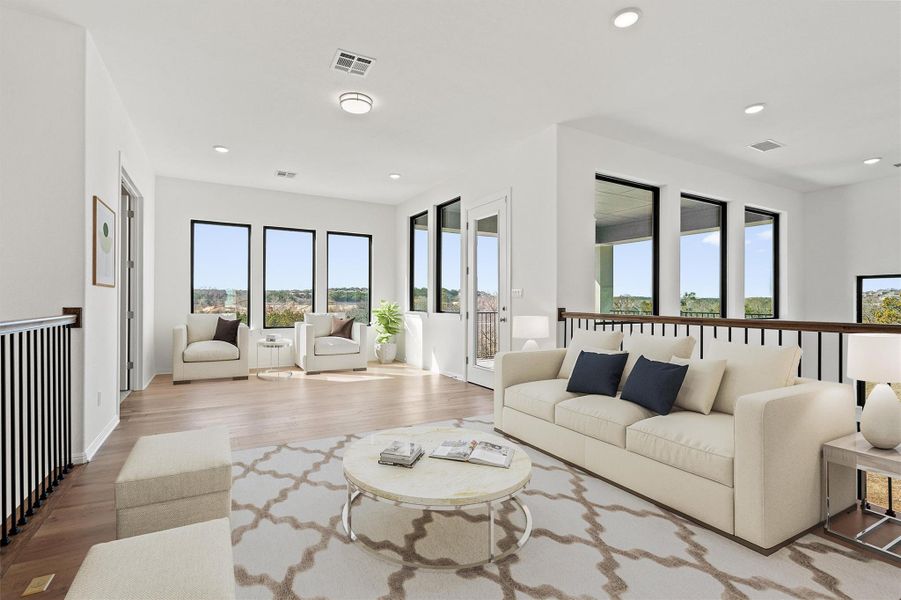 Virtually staged photo