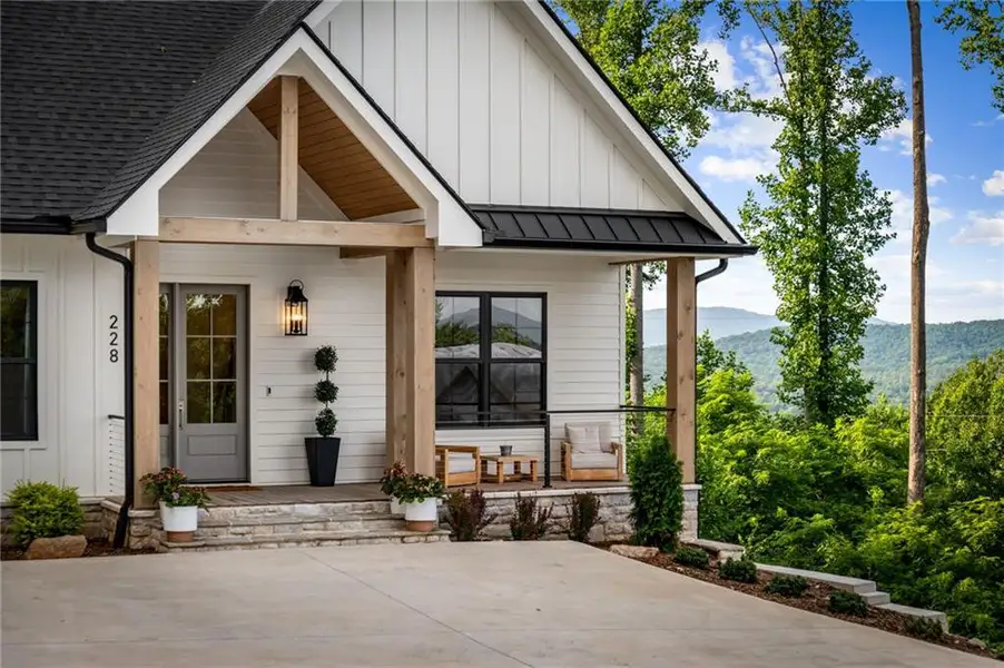 Exterior details and patio area of a home in , Blairsville (Image 3). Exterior details and patio area of a home in , Blairsville (Image 3).