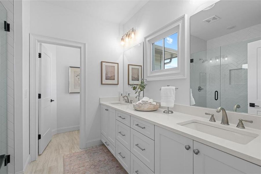 Furnished interior view inside a new home in Foxhall Residences, Douglasville GA, Douglasville (Image 32).