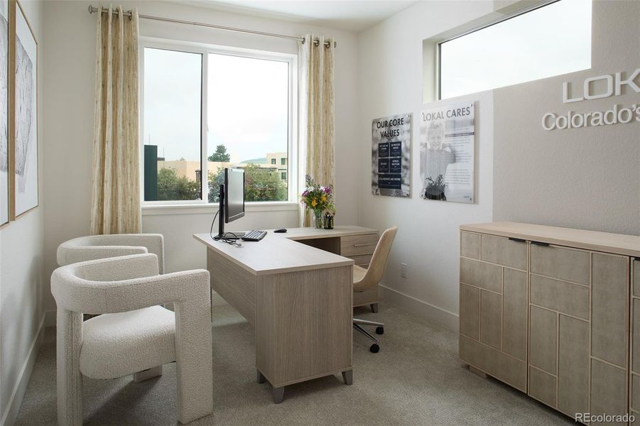 Furnished interior view inside a new home in Ascent at Inverness, Englewood (Image 12).