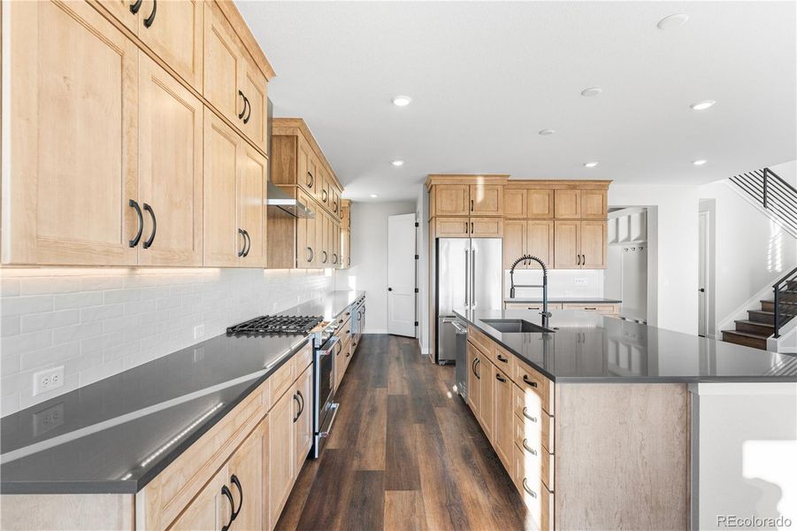 Furnished interior view inside a new home in Portrait at The Canyons, Castle Pines (Image 14).