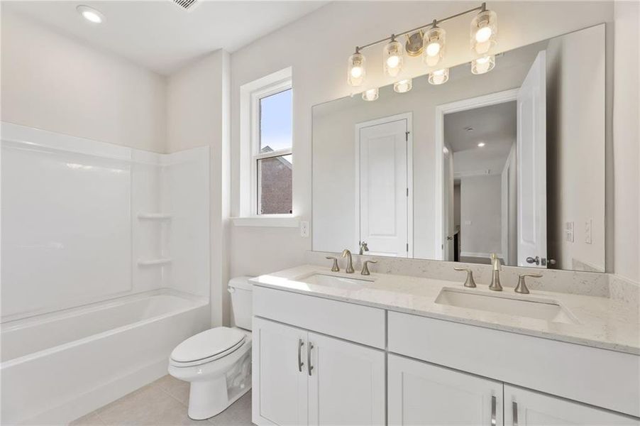 Furnished interior view inside a new home in Melody Lakeside Estates, Buford (Image 16).