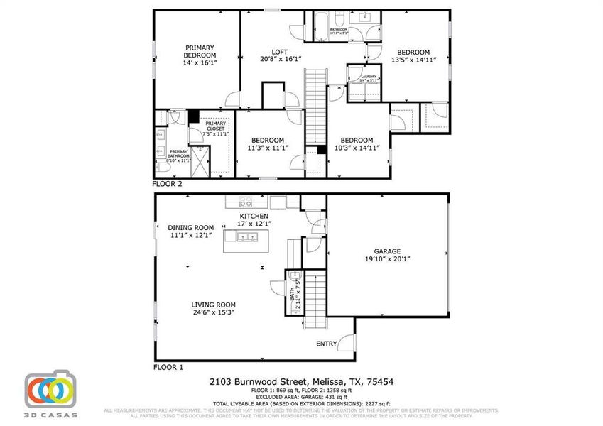 2D floor plan layout of this home in Meadow Park, Melissa, TX (Image 3). 2D floor plan layout of this home in Meadow Park, Melissa, TX (Image 3).