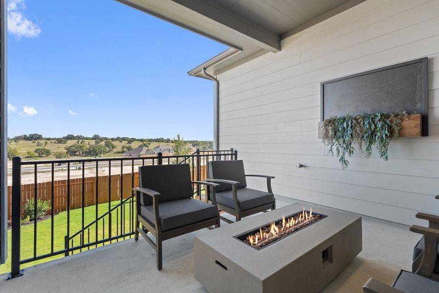 Furnished interior view inside a new home in Park Collection at Heritage, Dripping Springs (Image 28). Furnished interior view inside a new home in Park Collection at Heritage, Dripping Springs (Image 28).
