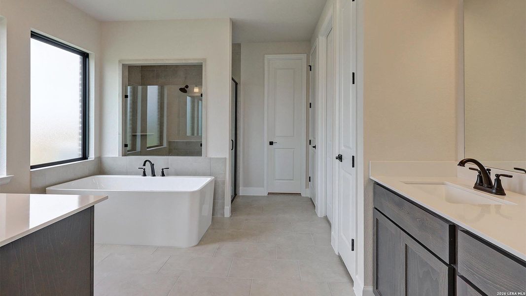 Furnished interior view inside a new home in Alsatian Oaks, Castroville (Image 10).