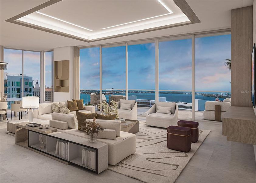 Furnished interior view inside a new home in , Sarasota (Image 4).