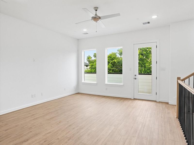 Spacious, unfurnished interior of a new home in , Houston (Image 19). Spacious, unfurnished interior of a new home in , Houston (Image 19).