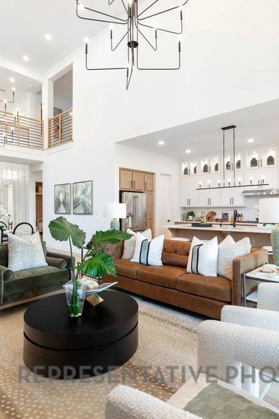 Furnished interior view inside a new home in Parkside On The River: 50ft. lots, Georgetown (Image 38).