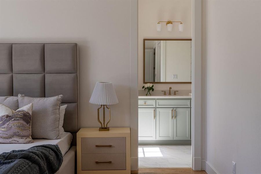 Furnished interior view inside a new home in , Dallas (Image 10).