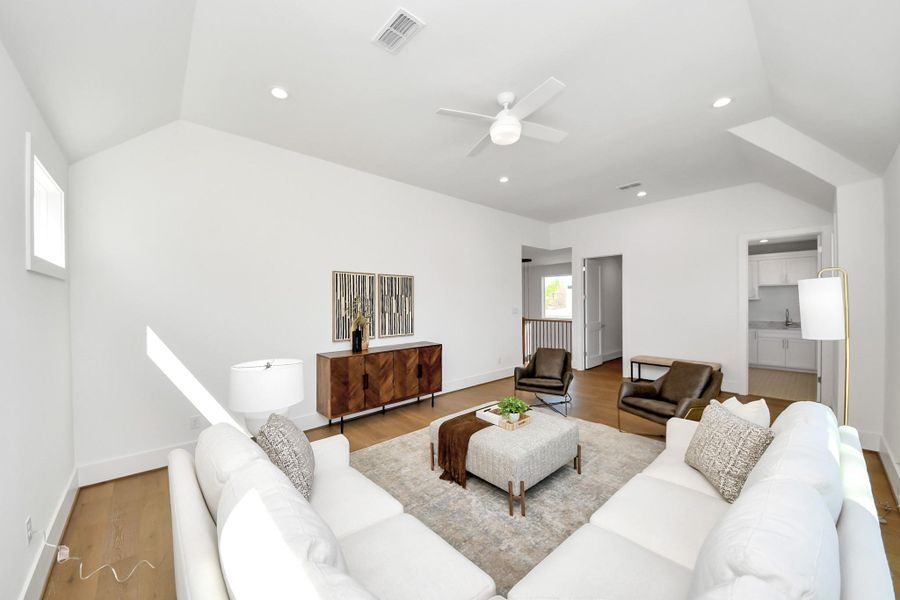 Furnished interior view inside a new home in , Houston (Image 36).
