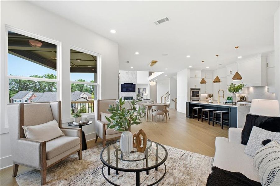 Furnished interior view inside a new home in , Alpharetta (Image 5).
