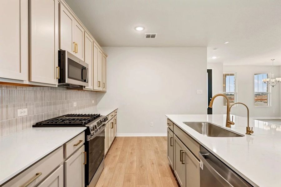 Furnished interior view inside a new home in The Cottages at Lariat, Liberty Hill (Image 11).