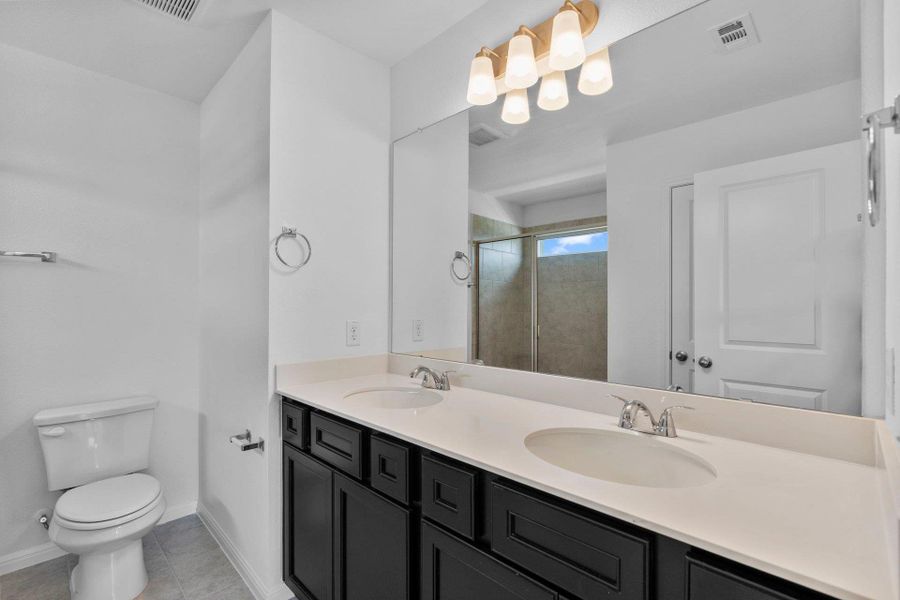 Primary Bath retreat with dual vanities Primary Bath retreat with dual vanities