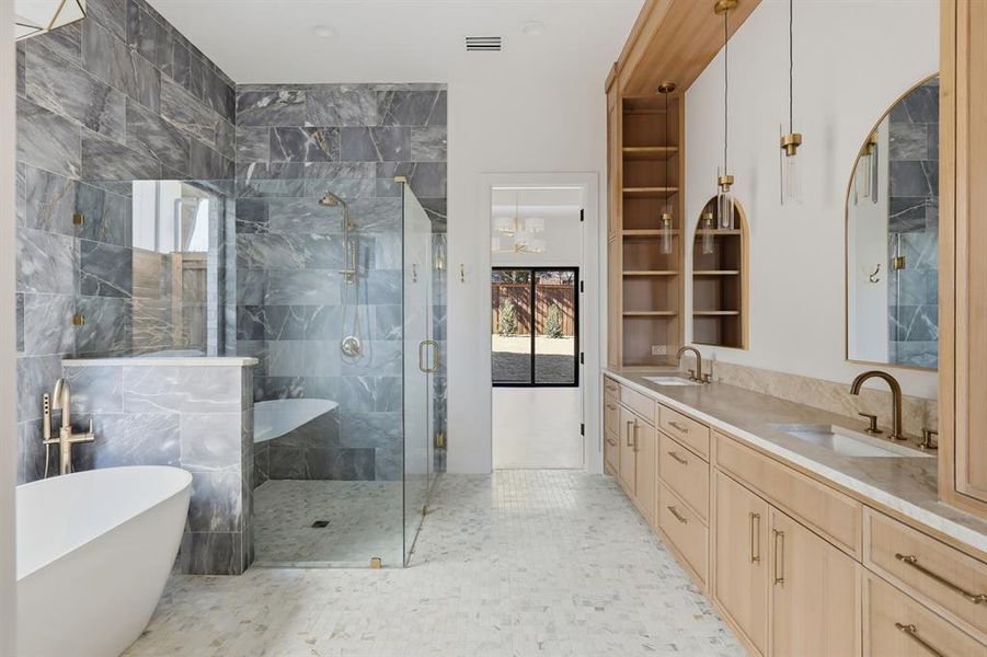 Furnished interior view inside a new home in , Dallas (Image 14).