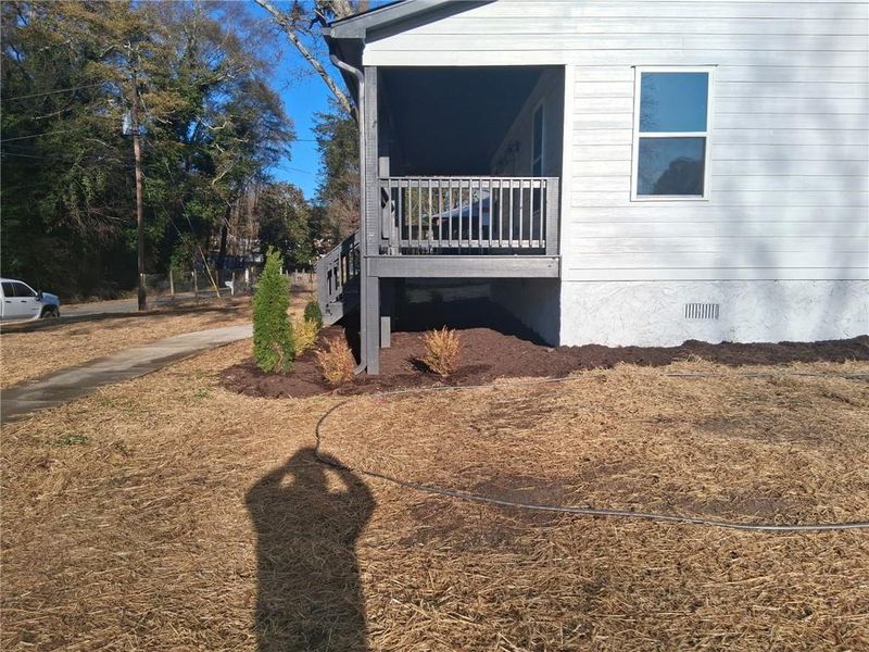 Exterior details and patio area of a home in , Toccoa (Image 30).