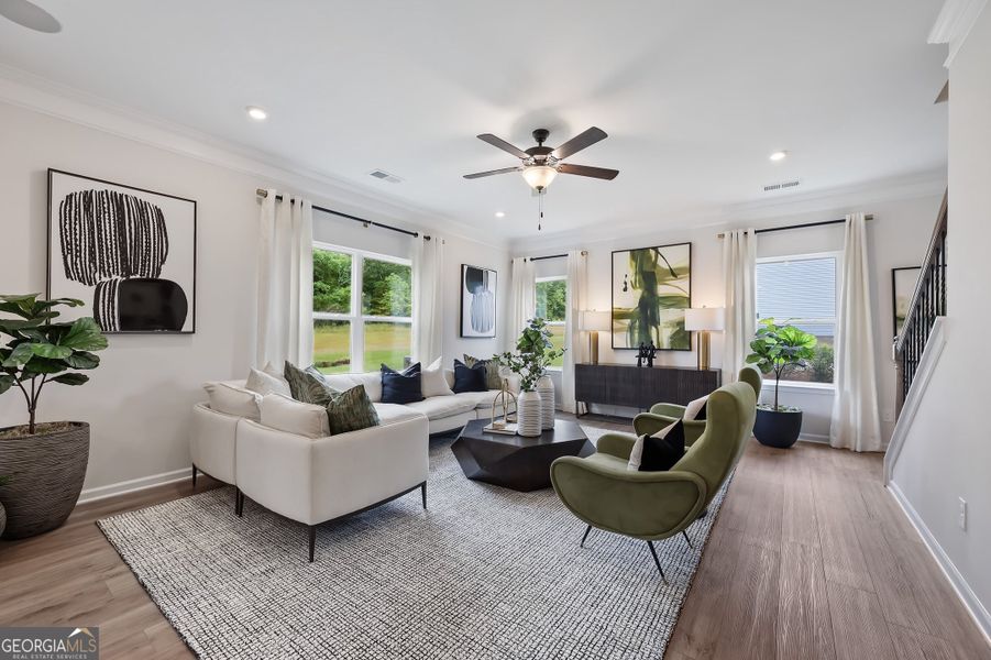 Furnished interior view inside a new home in Maddox Station, Eatonton (Image 14).