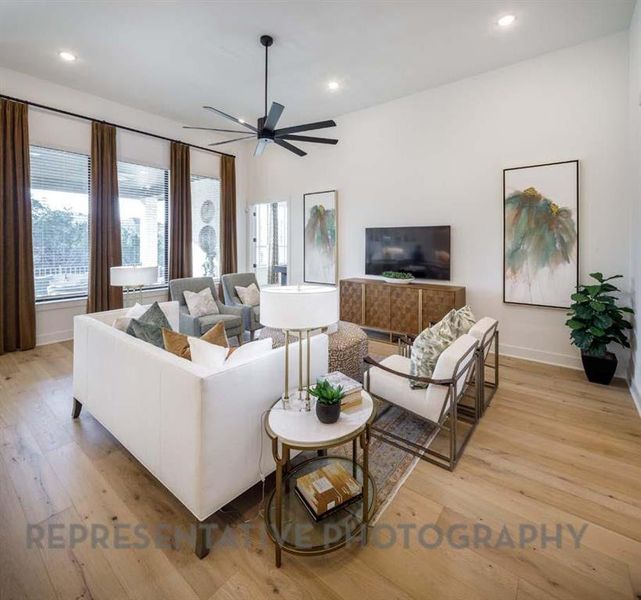 Furnished interior view inside a new home in The Parks at Wilson Creek, Celina (Image 8).