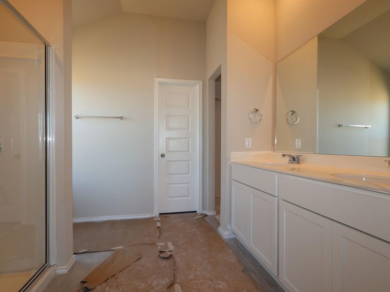 In-progress construction of a new home in Carillon, Manor, TX (Image 20).