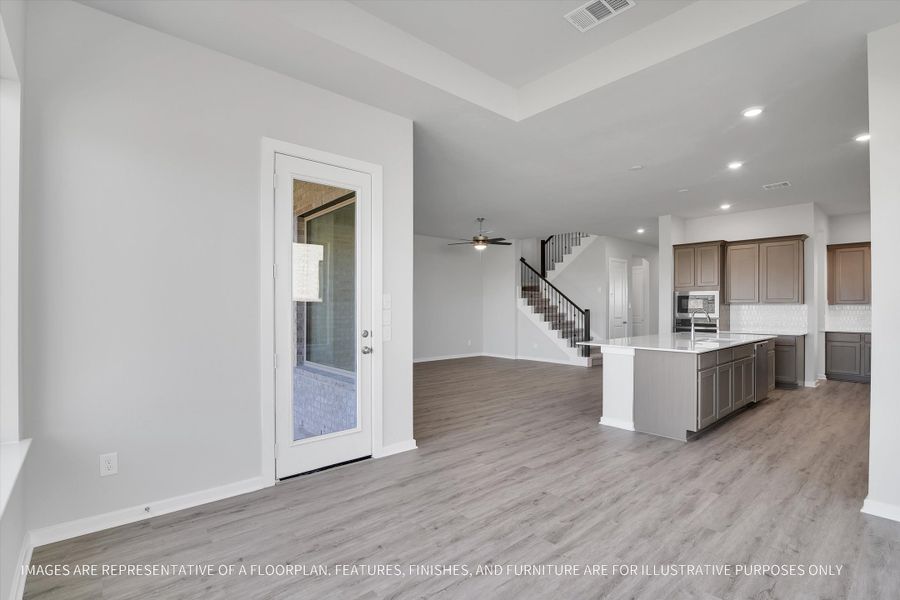 Furnished interior view inside a new home in Sunterra 50s, Katy (Image 10).
