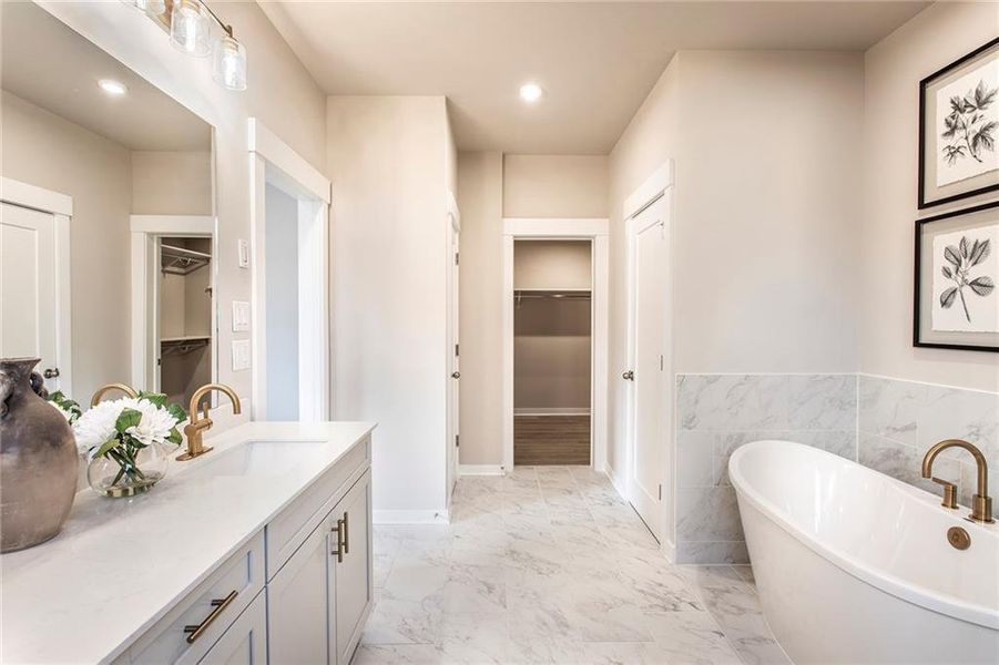 Furnished interior view inside a new home in The Groves at Myrtle: Myrtle Street, Roswell (Image 24).