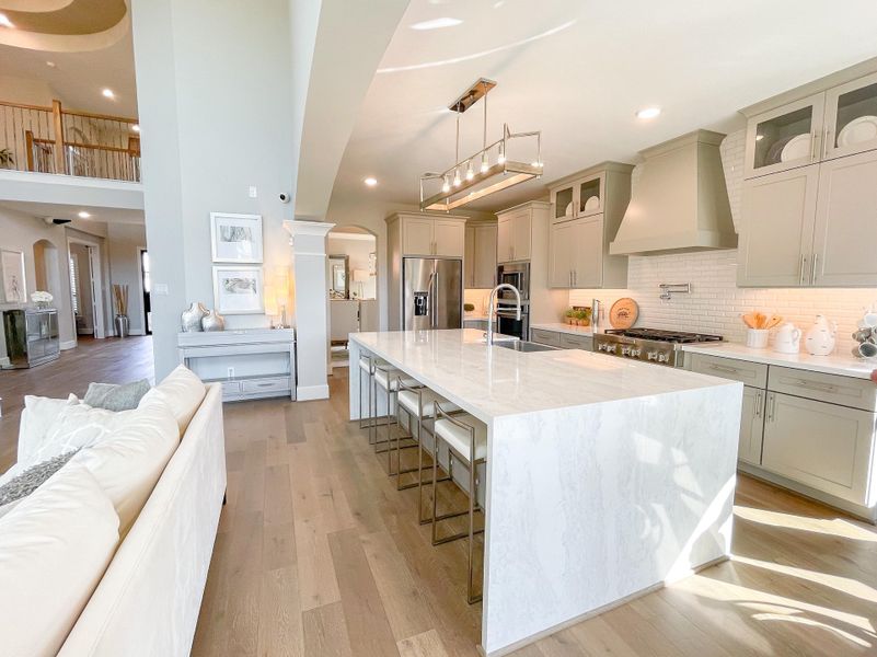 Furnished interior view inside a new home in Bridgeland, Cypress (Image 14).