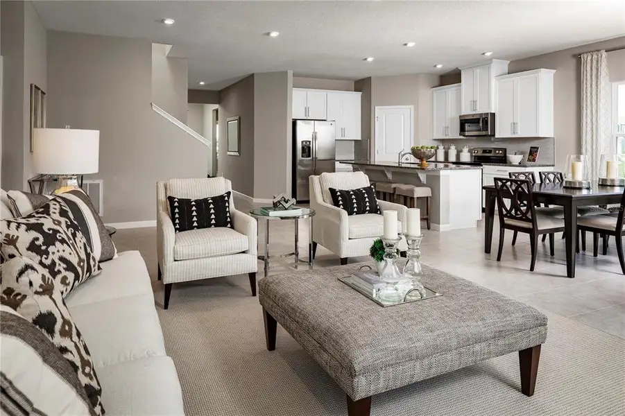 Furnished interior view inside a new home in Hammock Oaks, Lady Lake (Image 11).