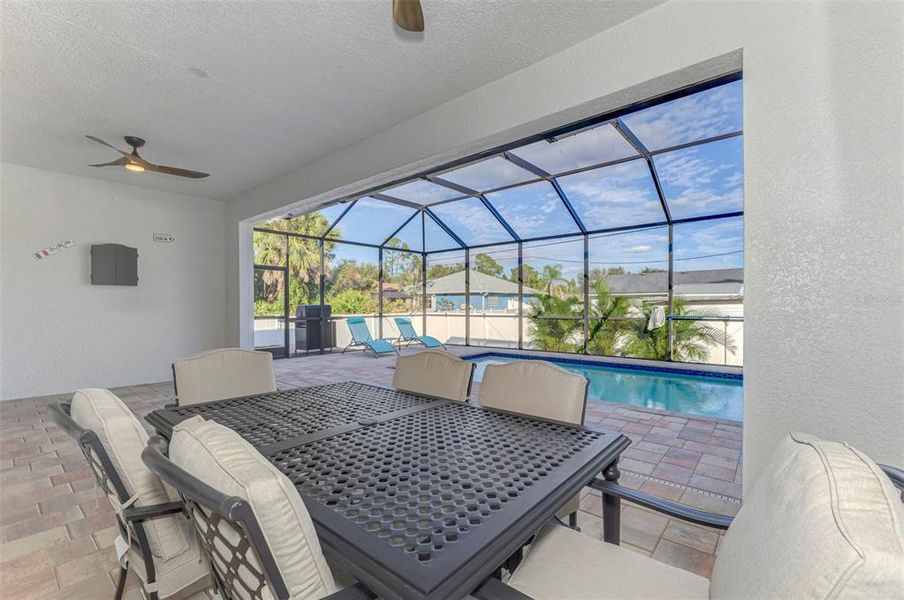 Exterior details and patio area of a home in , North Port (Image 30).
