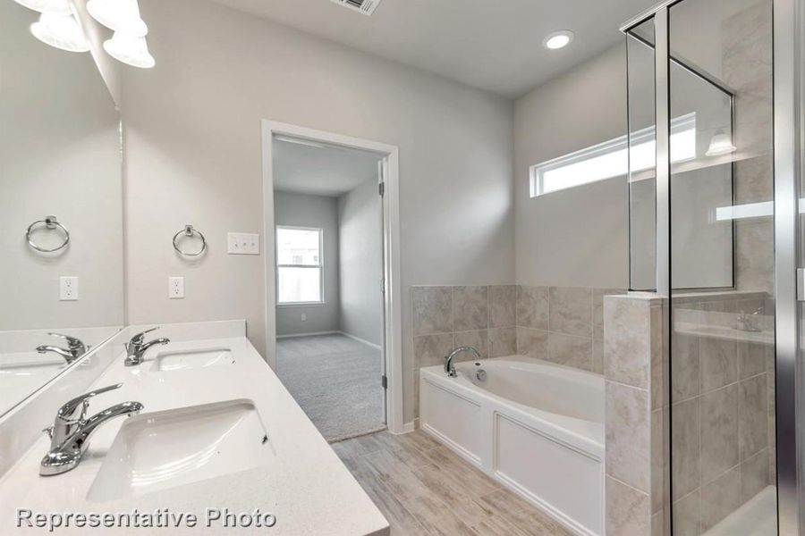 Furnished interior view inside a new home in Hunters Crossing, Sealy (Image 6).