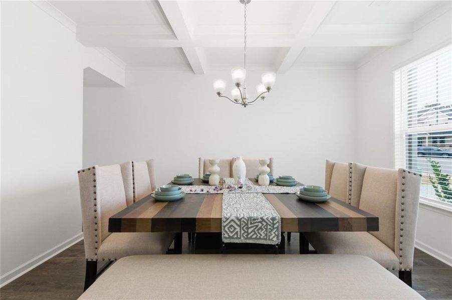 Furnished interior view inside a new home in Water Oak Estates, Lawrenceville (Image 7).