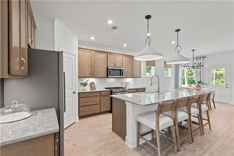 Furnished interior view inside a new home in Briar Creek, Atlanta (Image 12). Furnished interior view inside a new home in Briar Creek, Atlanta (Image 12).