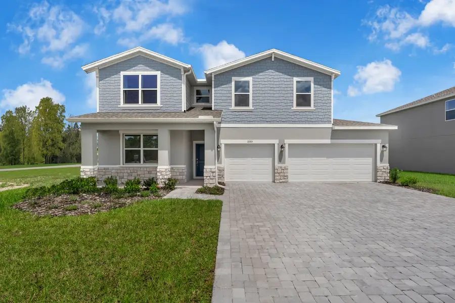 Representative exterior photo of a completed home built from the The Linden by Stanley Martin Homes in Pine Grove Reserve, St. Cloud, FL (Image 15).