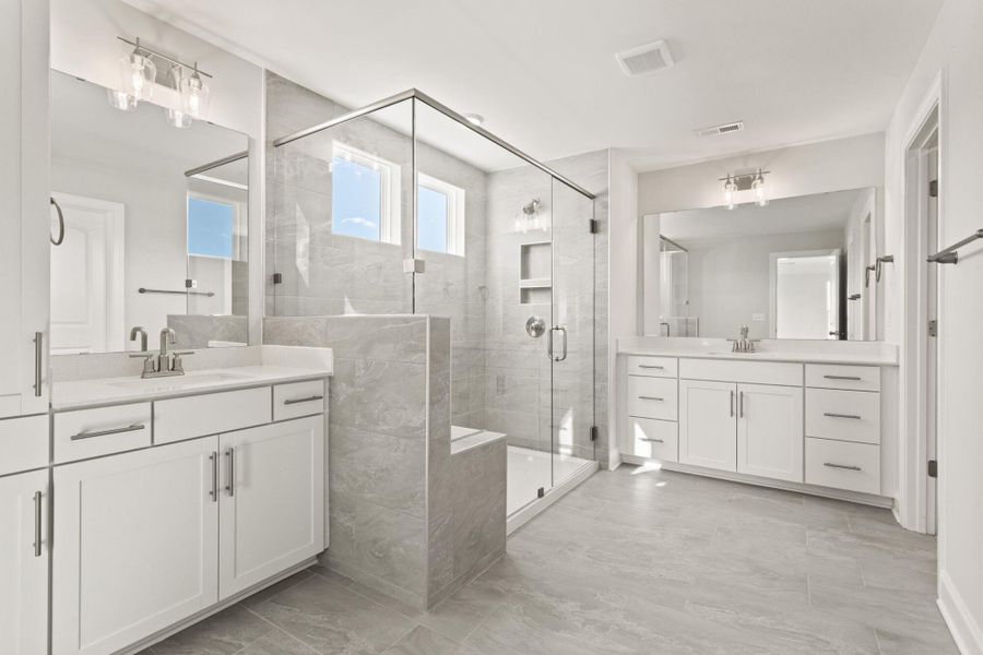 Furnished interior view inside a new home in Founders Club, Moore (Image 12).