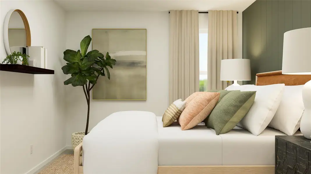 Furnished interior view inside a new home in River Bridge Ranch, San Marcos (Image 3).