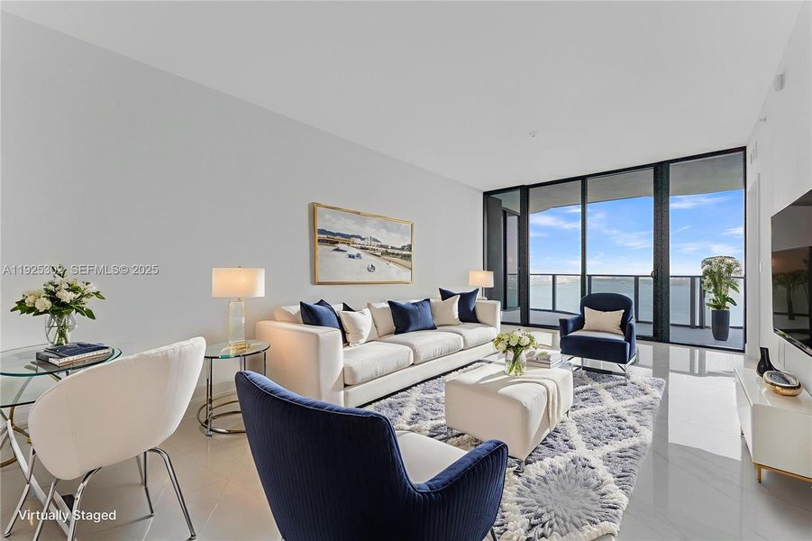 Furnished interior view inside a new home in Aria Reserve, Miami (Image 8).