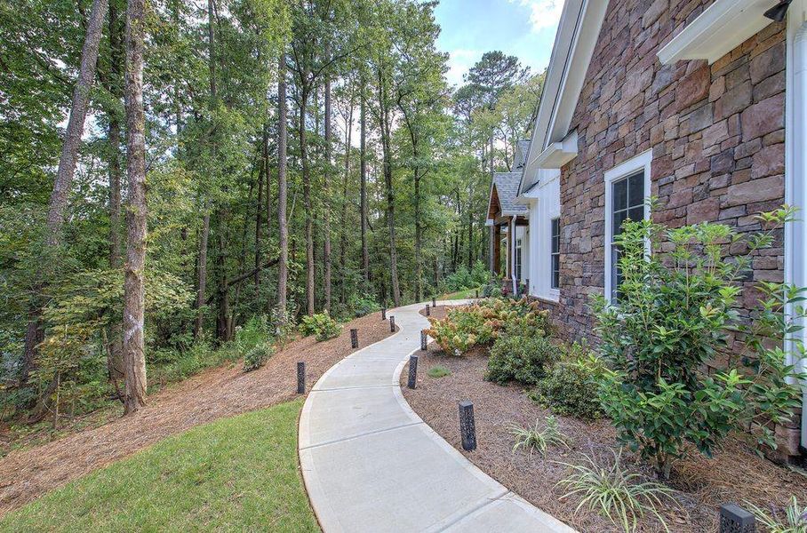 Exterior details and patio area of a home in , Cartersville (Image 29).
