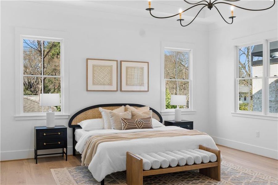 Furnished interior view inside a new home in , Atlanta (Image 17).