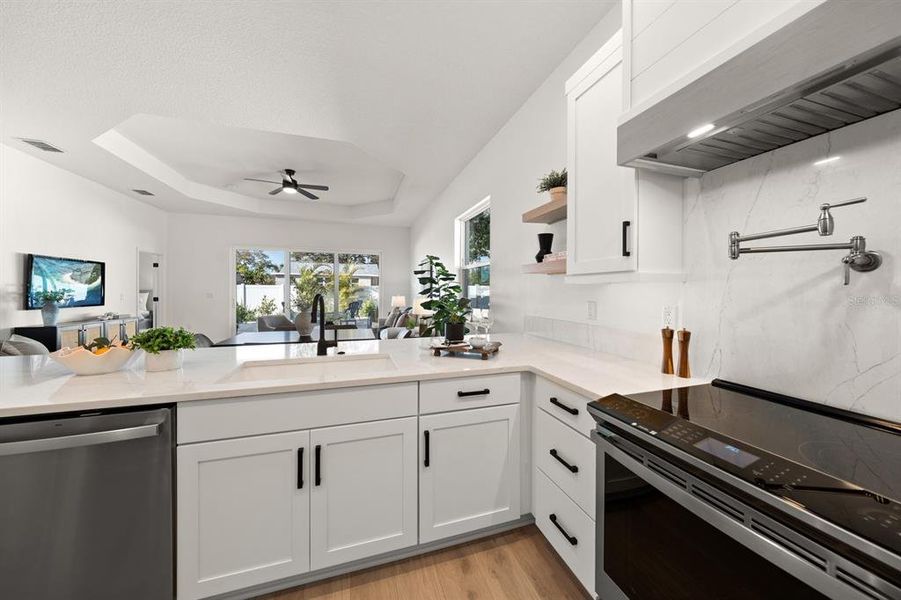 Furnished interior view inside a new home in , Dunedin (Image 13).