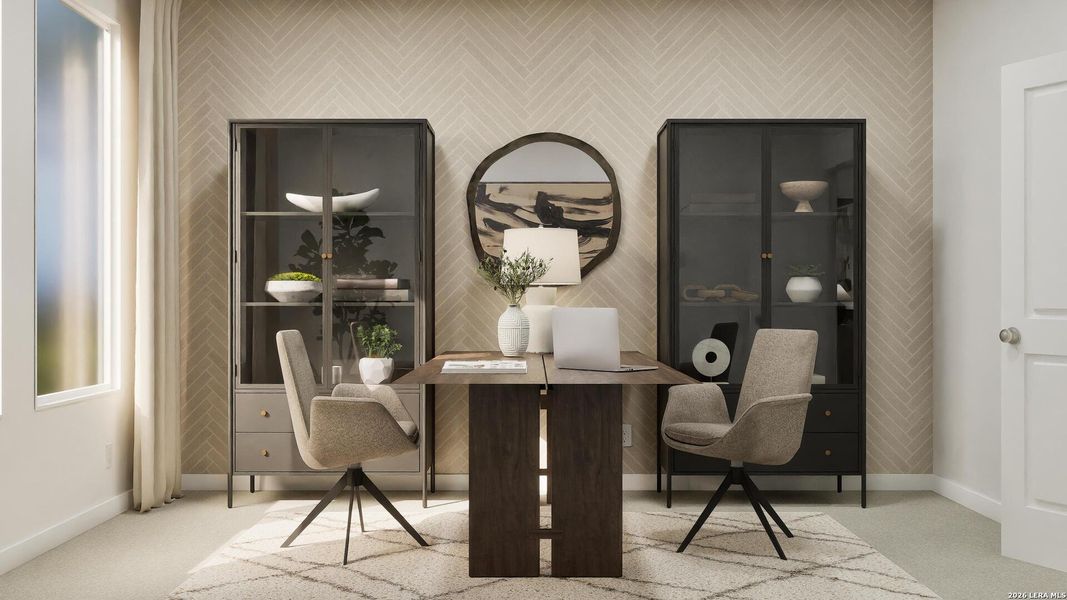 Furnished interior view inside a new home in Voss Farms, New Braunfels (Image 11).