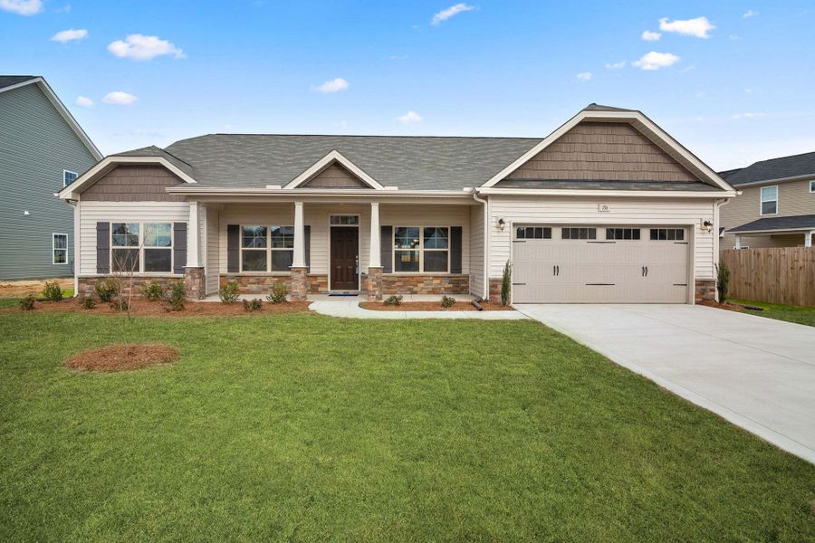 Elevation C with full front porch