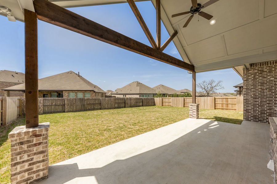 Representative exterior details of a home built from the The Maggie by Reece Homes in Harvest Meadows, Bryan (Image 3).