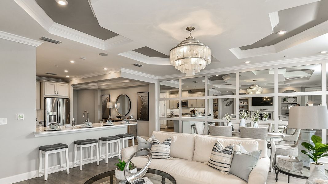 Furnished interior view inside a new home in Esplanade by the Islands Coach Homes, Naples (Image 7).