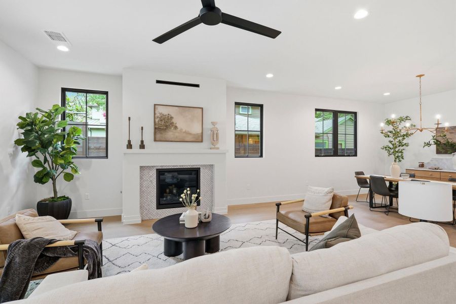 Furnished interior view inside a new home in , Austin (Image 17). Furnished interior view inside a new home in , Austin (Image 17).
