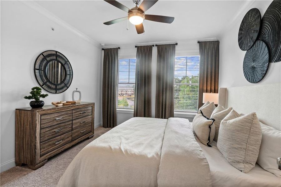 Furnished interior view inside a new home in Market Square at Sawnee Village, Cumming (Image 7).